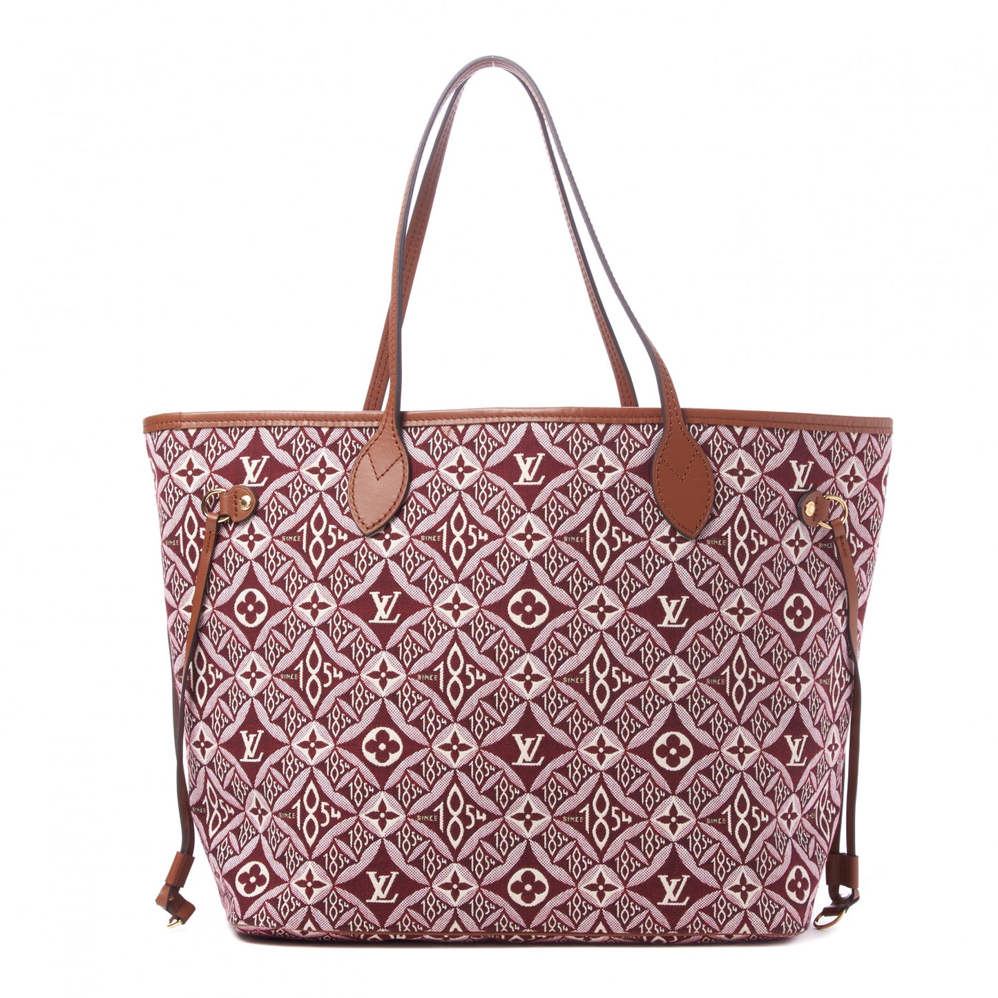 Jacquard Since 1854 Neverfull MM Bordeaux