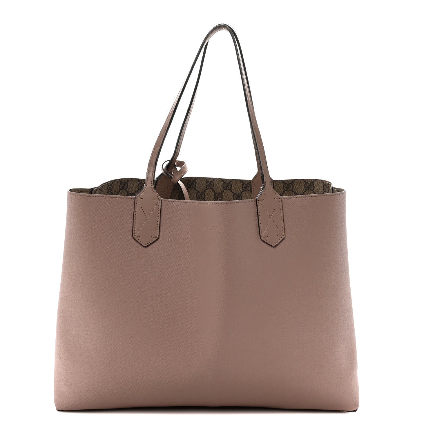 Gucci GG Supreme Monogram Medium Reversible Tote Beige Dark Cipria 2 of 15