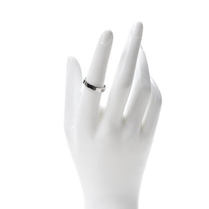 Cartier 18K White Gold 3.5mm LOVE Wedding Band Ring 55 7.25 2 of 6
