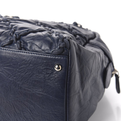 Chanel Calfskin Ultra Stitch Bowler Navy 15 of 15