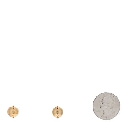 Tiffany 18K Yellow Gold HardWear Bolt Ball Earrings 2 of 4