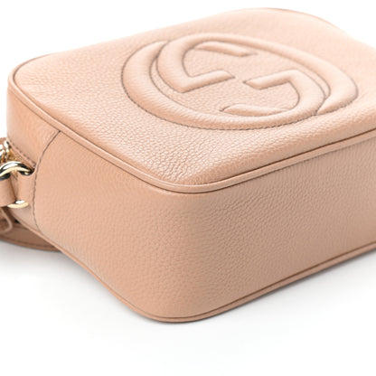 Gucci Pebbled Calfskin Small Soho Disco Bag Camelia 8 of 9