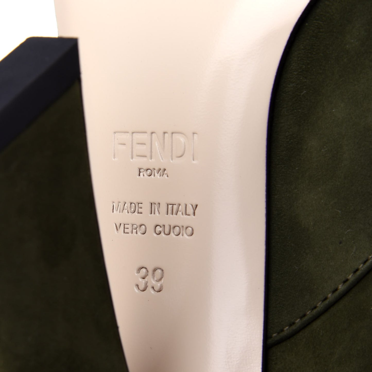 Suede FFreedom High Heel Ankle Boots 39 Green