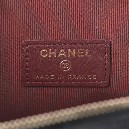 Chanel Lambskin Quilted CC In Love Heart Clutch With Chain Black 6 of 11