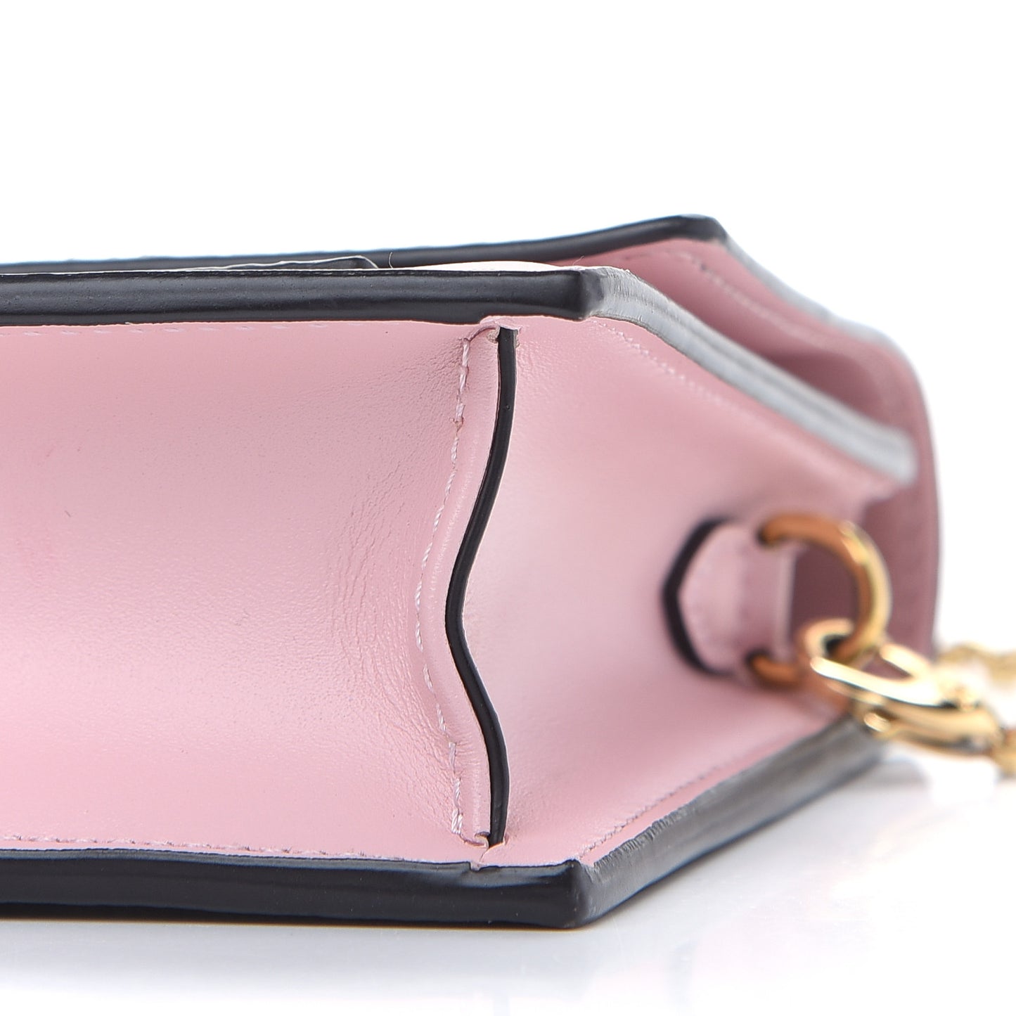 Monogram Flore Chain Wallet Rose Ballerine