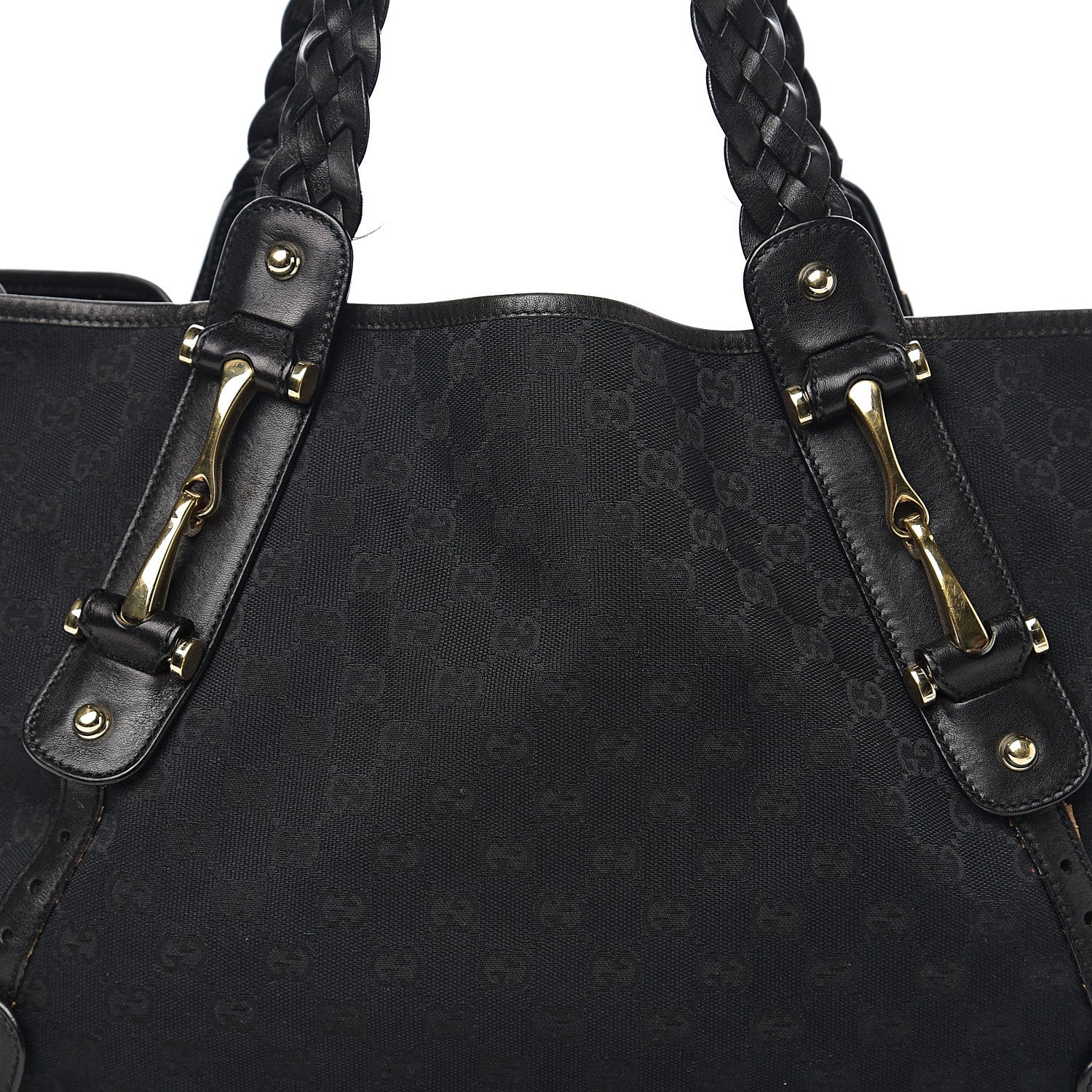 Gucci Monogram Medium Pelham Shoulder Bag Black 9 of 13
