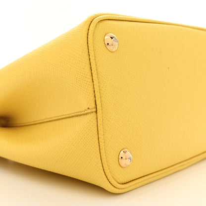 Prada Saffiano Cuir Mini Double Bag Sole 8 of 14