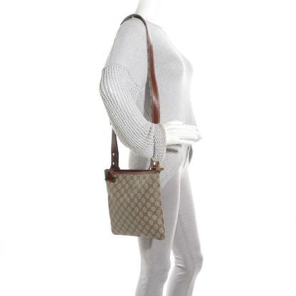Gucci GG Plus Monogram Signature Web Loop Messenger Brown 2 of 7