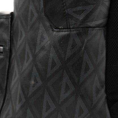 Christian Dior Coated Canvas CD Diamond Rider Zipped Backpack Black 11 of 12