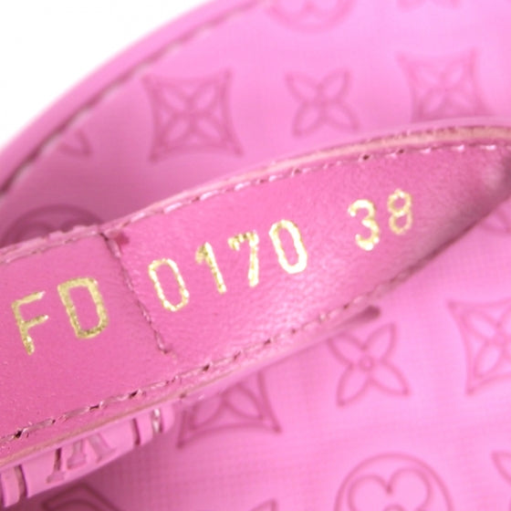 Louis Vuitton Monogram Flip Flops Sandals Pink 38 4 of 7