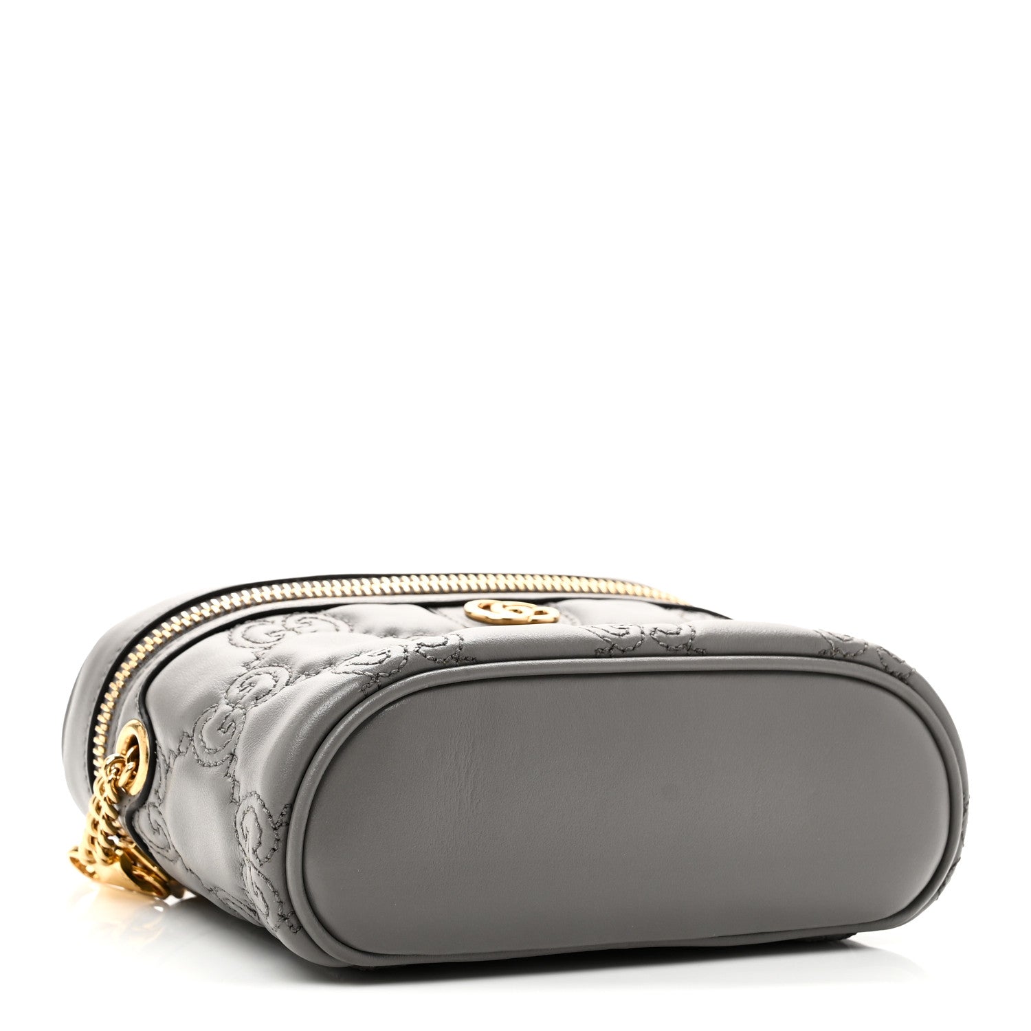 バッグ GUCCI Gucci Calfskin GG Matelasse Mini Top Handle Bag Dusty Grey 1856765