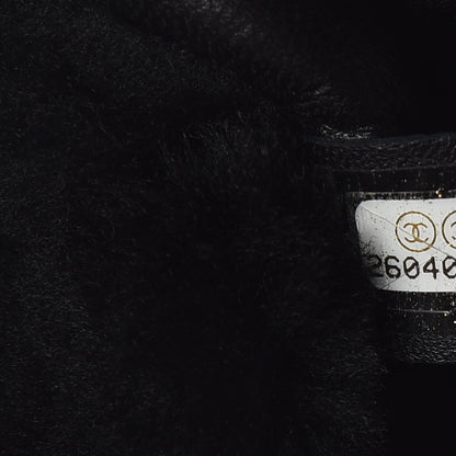 Chanel Calfskin Fur Quilted Waist Bag Fanny Pack Black 7 of 10