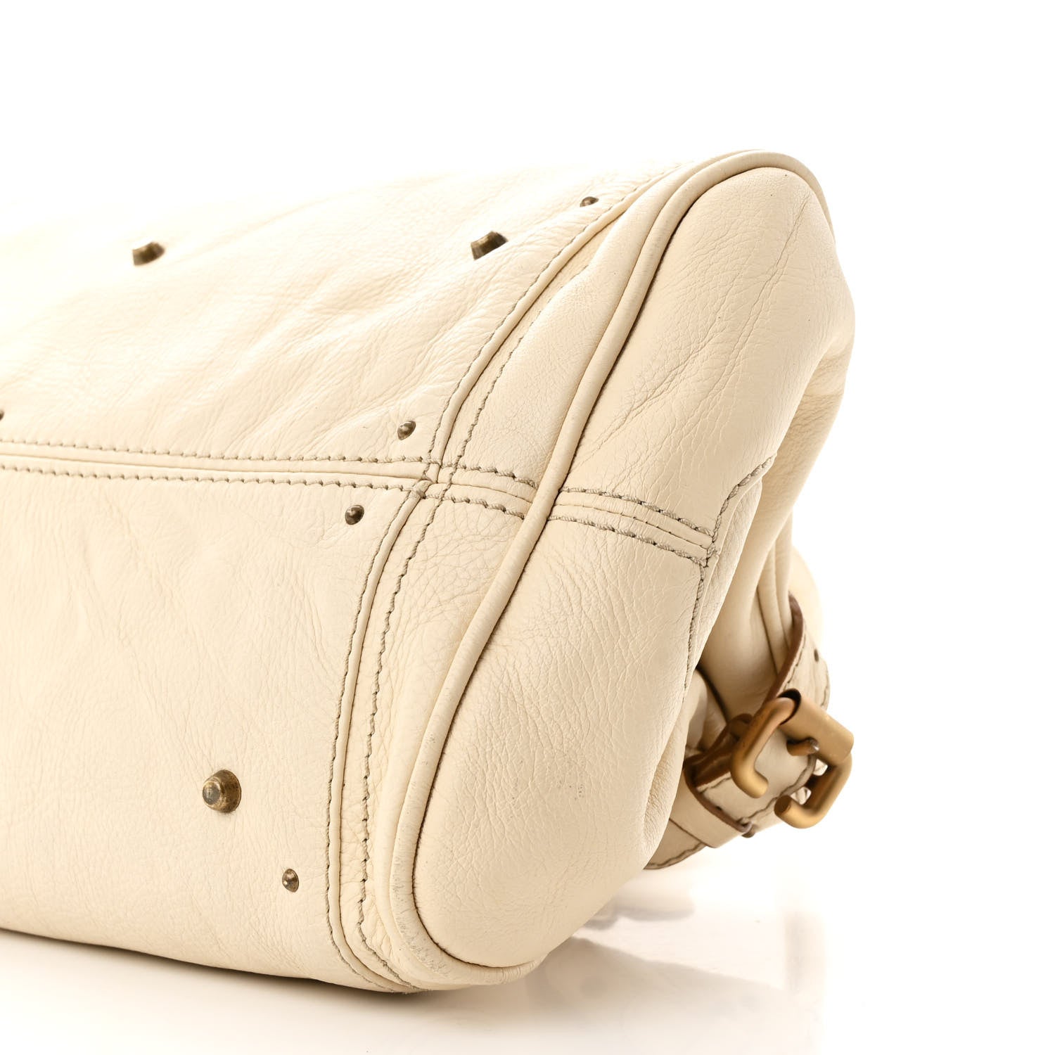 Chloe パディントン　アイボリー Chloe Paddington Leather Satchel – White – PortersPreloved