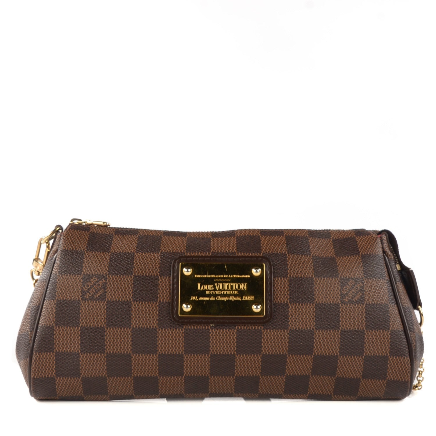 Louis Vuitton Damier Ebene Eva Clutch 1 of 7