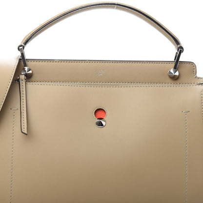 Fendi Vitello Baltico Dolce DotCom Satchel Tortora Papavero 8 of 10