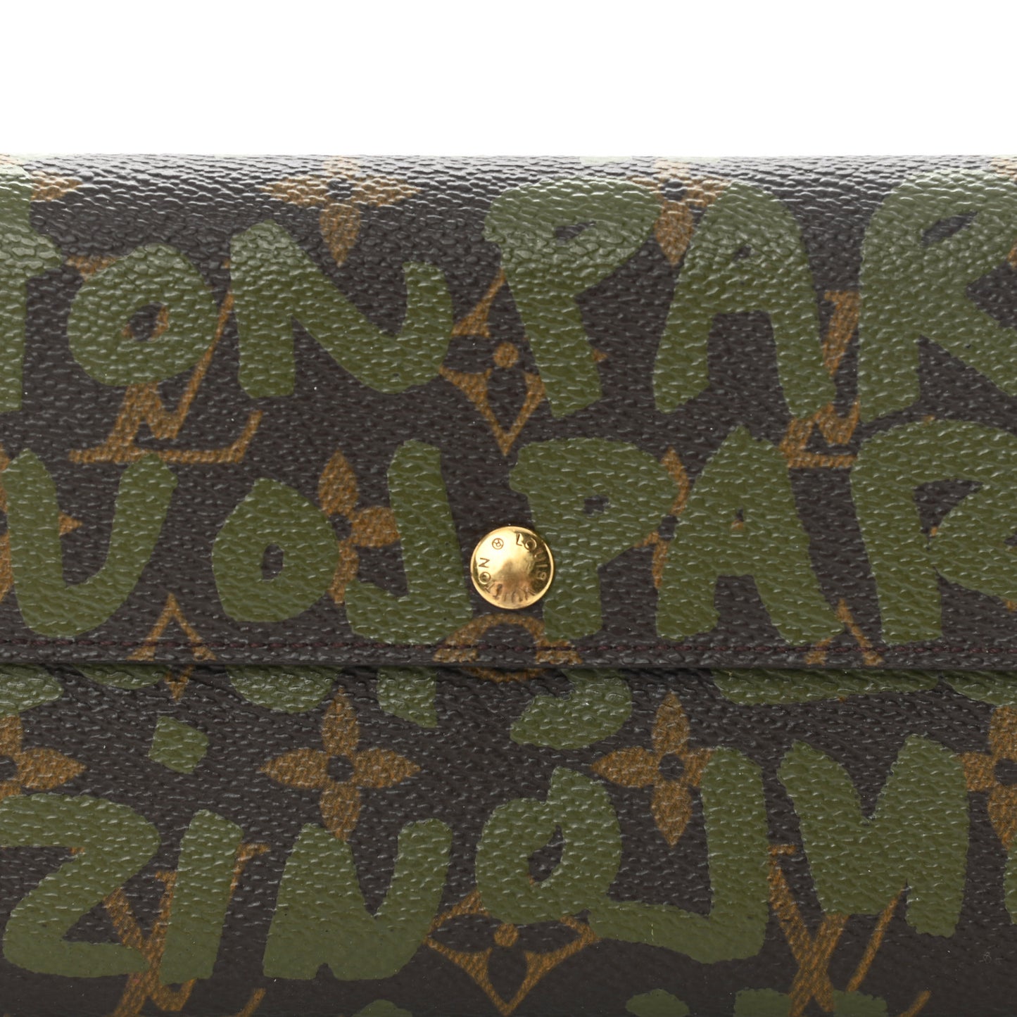 Monogram Graffiti Porte-Monnaie Wallet Kaki