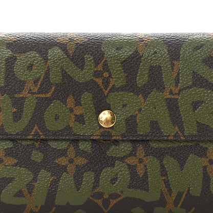 Louis Vuitton Monogram Graffiti Porte-Monnaie Wallet Kaki 7 of 9