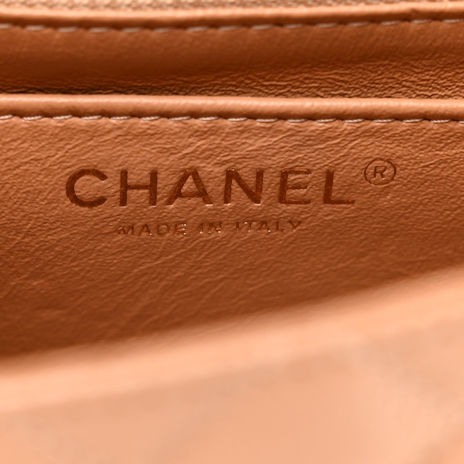 Chanel Caviar Quilted Mini Square Flap Beige 7 of 10