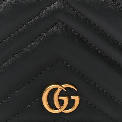 Gucci Calfskin Matelasse GG Marmont Passport Case Black 8 of 10