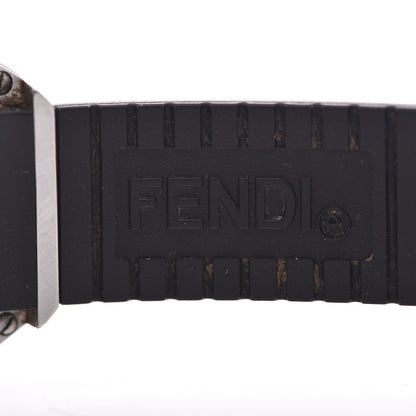 Fendi Stainless Steel Rubber 27mm Bussola Bubble Quartz Watch Black 7 of 12