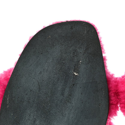 Hermes Woolskin Oran Sandals 37 Rose Fuchsia 11 of 16