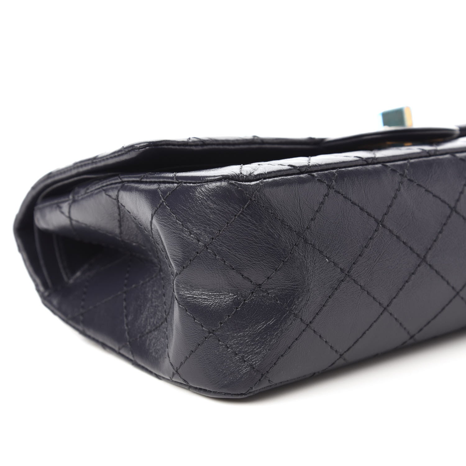 Chanel Aged Calfskin Quilted 2.55 Reissue 225 Flap Navy 7 of 11