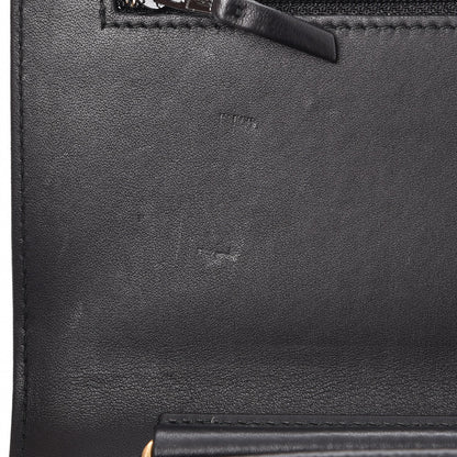 Chanel Calfskin Caviar Chevron Quilted Mixed Boy Wallet On Chain WOC Black 9 of 10