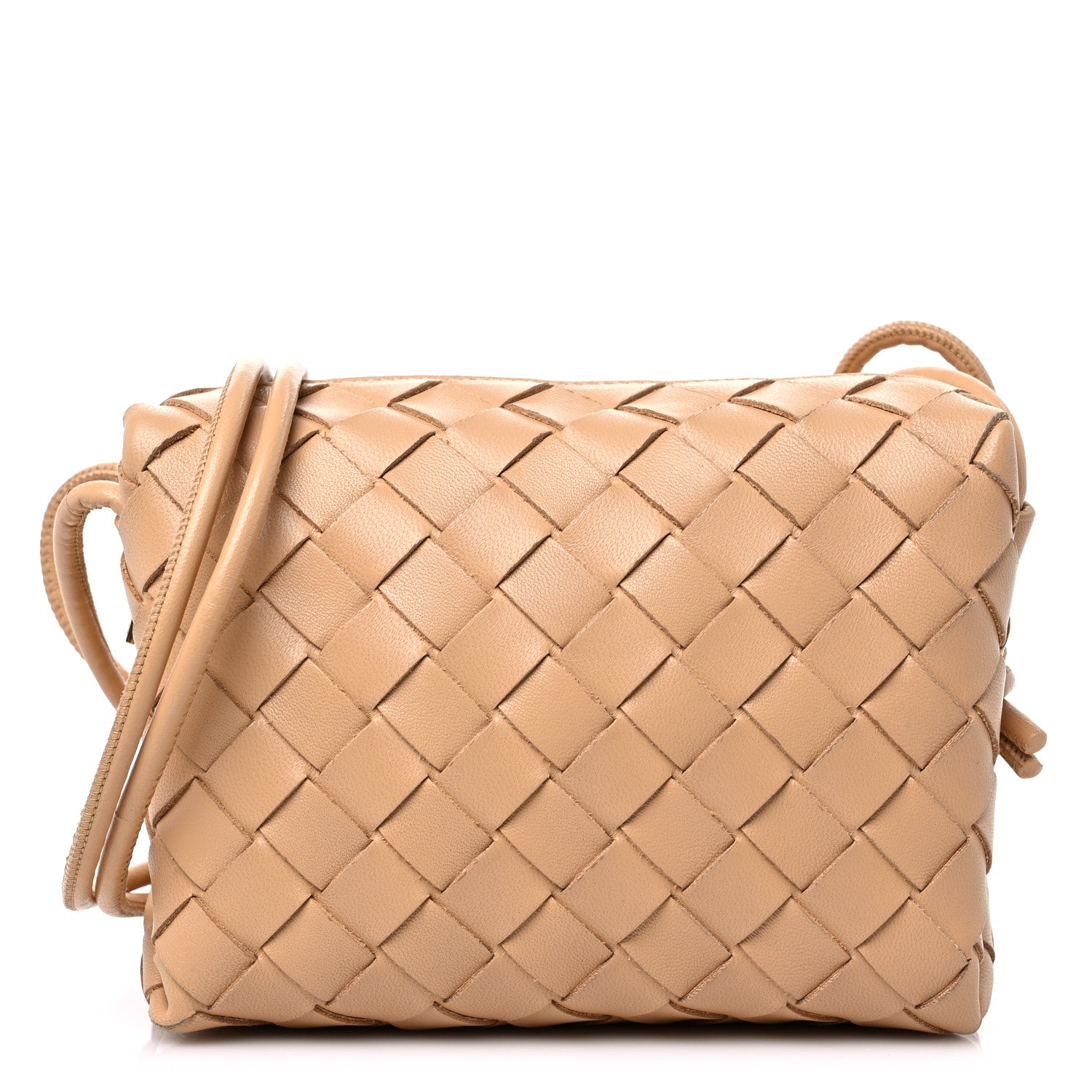 Bottega Veneta Nappa Intrecciato Mini Loop Camera Bag Almond 1 of 8