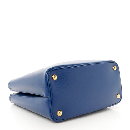 Prada Saffiano Cuir Medium Panier Bucket Bag Bleuette Fuoco 4 of 11