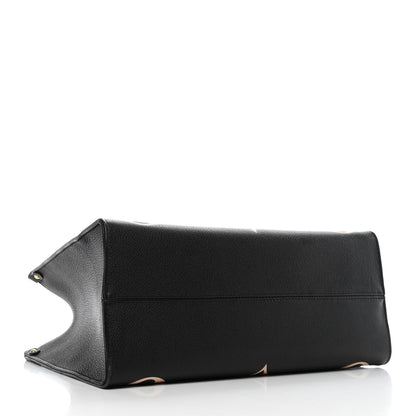 Louis Vuitton Empreinte Monogram Giant Onthego MM Black Beige 3 of 4
