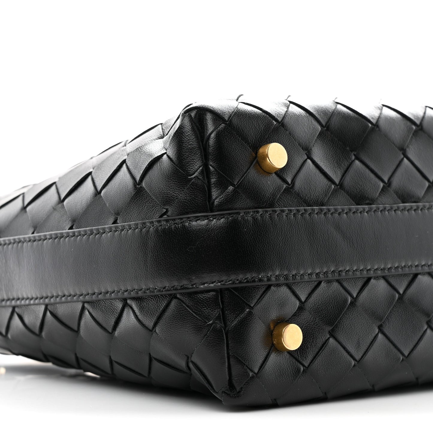 Calfskin Intrecciato Mini Wallace Black