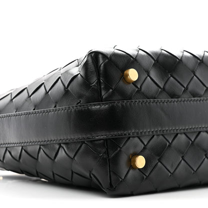Bottega Veneta Calfskin Intrecciato Mini Wallace Black 9 of 10