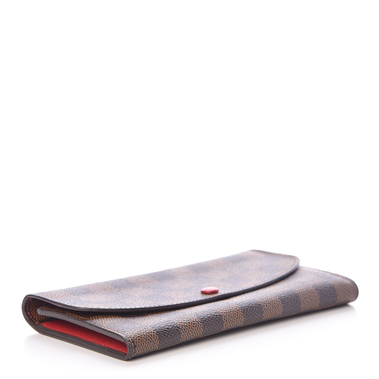 Damier Ebene Emilie Wallet Red