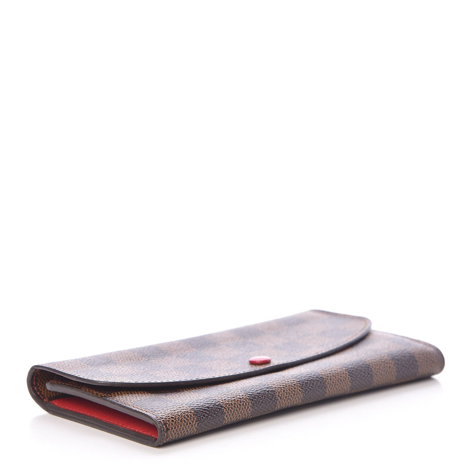 Louis Vuitton Damier Ebene Emilie Wallet Red 4 of 10