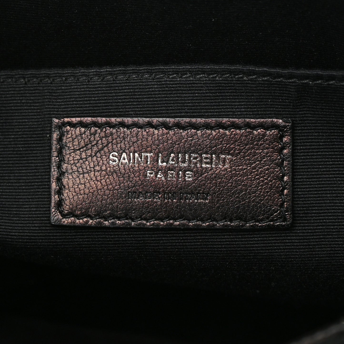 Calfskin Crocodile Embossed Monogram Lou Camera Bag Black