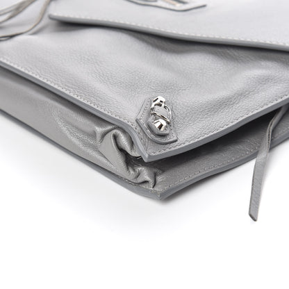 Balenciaga Veau Papier Sight Clutch Gris Metal 6 of 10