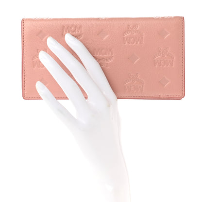MCM Calfskin Ottomar Large Klara Two Fold Wallet Pink 2 of 6