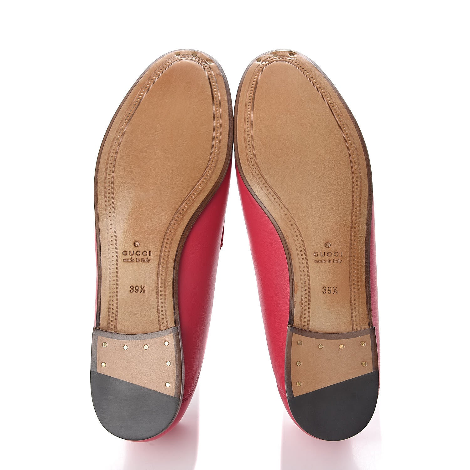 Gucci Lambskin Womens Brixton Horsebit Loafers 39.5 Hot Pink 5 of 12