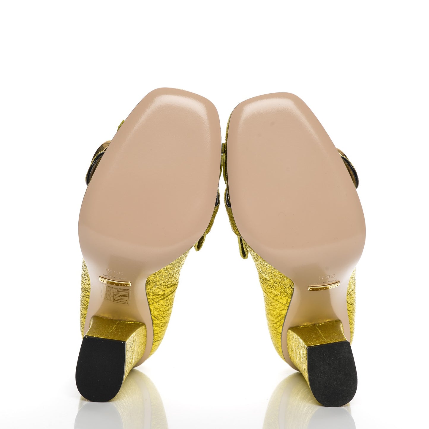 Galassia GG Marmont Fringe 105mm Loafer Pumps 36.5 Mimosa