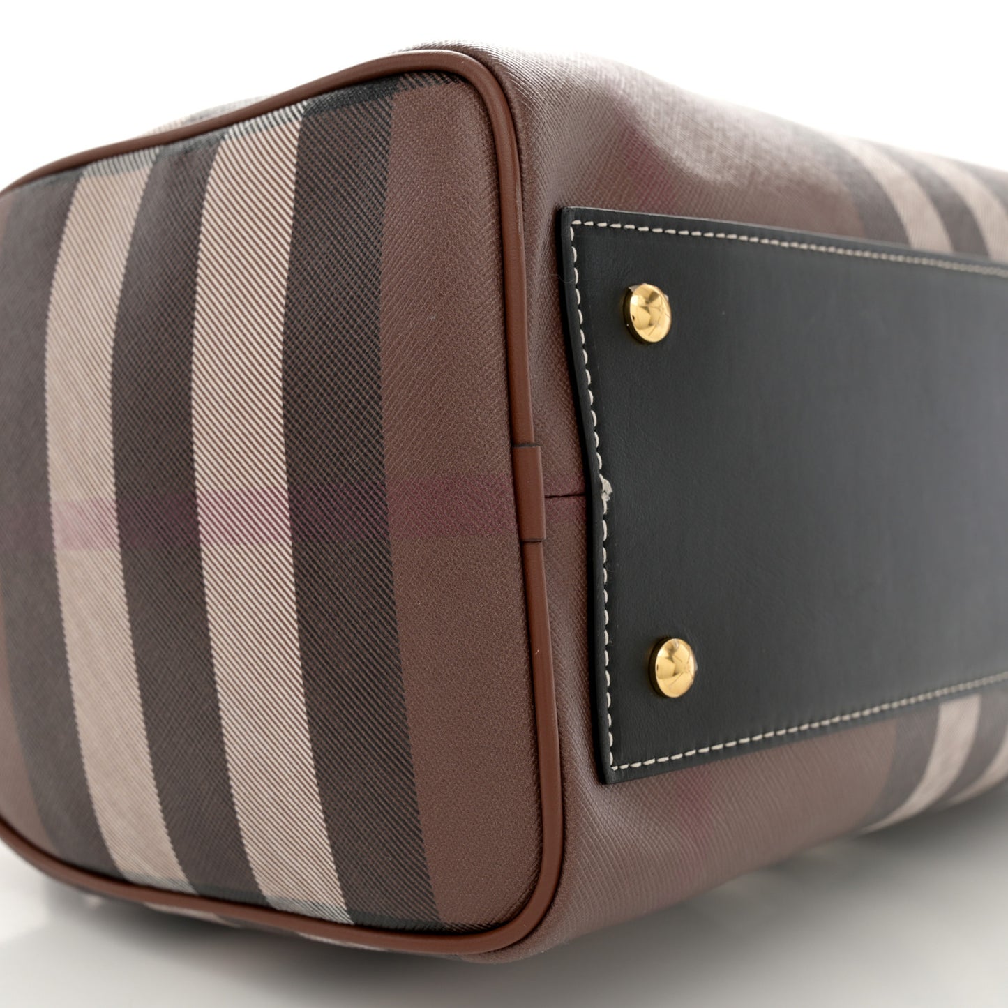 E-canvas Check Bowling Bag Dark Birch Brown