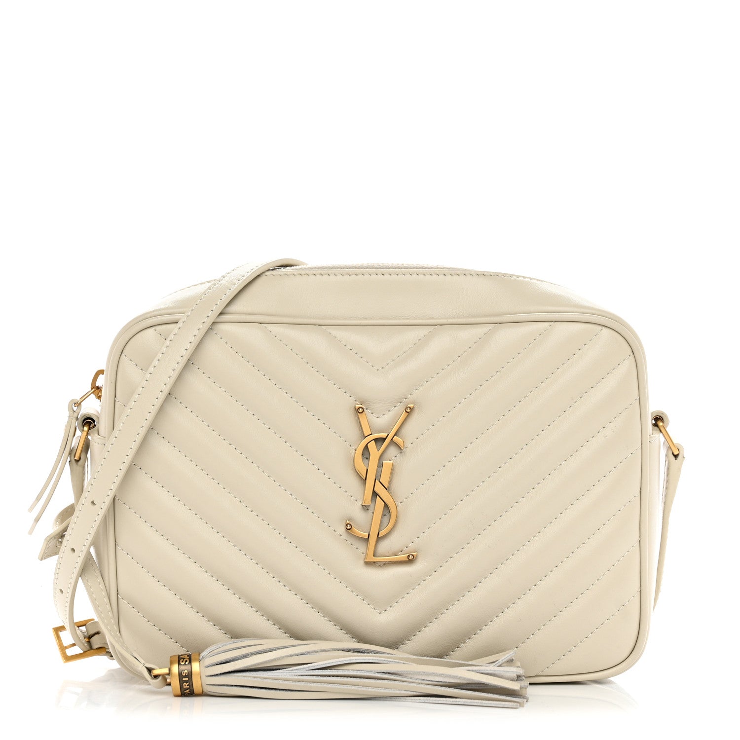 Saint Laurent Calfskin Matelasse Monogram Lou Camera Bag Crema Soft 1 of 10