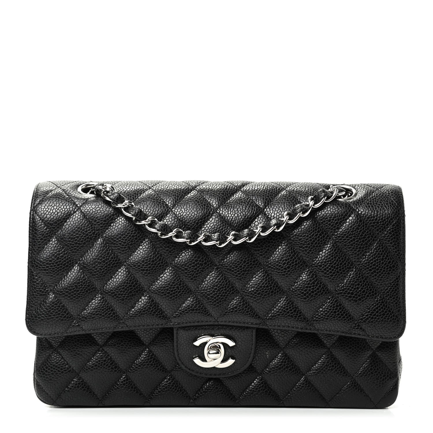 Chanel Caviar Quilted Medium Double Flap Black 1 of 11