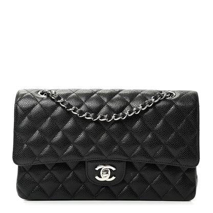 Chanel Caviar Quilted Medium Double Flap Black 1 of 11