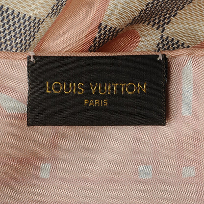 Louis Vuitton Silk Damier Azur Tahitienne Square Scarf 4 of 5