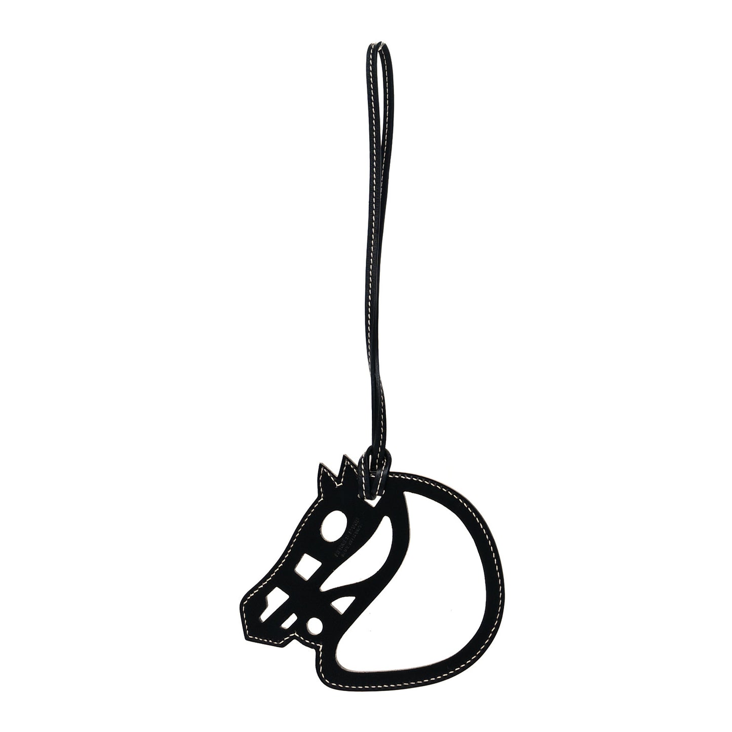 Box Paddock Cheval Horse Bag Charm Black