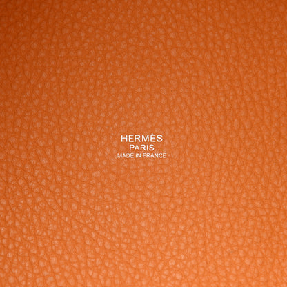 Hermes Taurillon Clemence Picotin Lock 26 GM Jaune D'Or 6 of 13