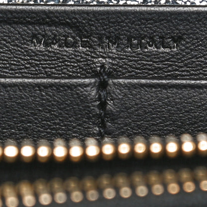 Saint Laurent Metallic Calfskin Classic Monogram Cassandre Wallet Silver 7 of 12