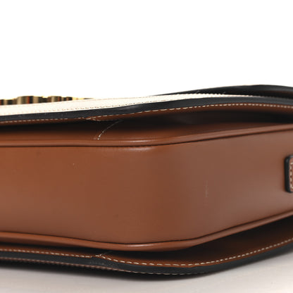 Celine Triomphe Canvas Calfskin Medium Triomphe Bag Tan 10 of 10