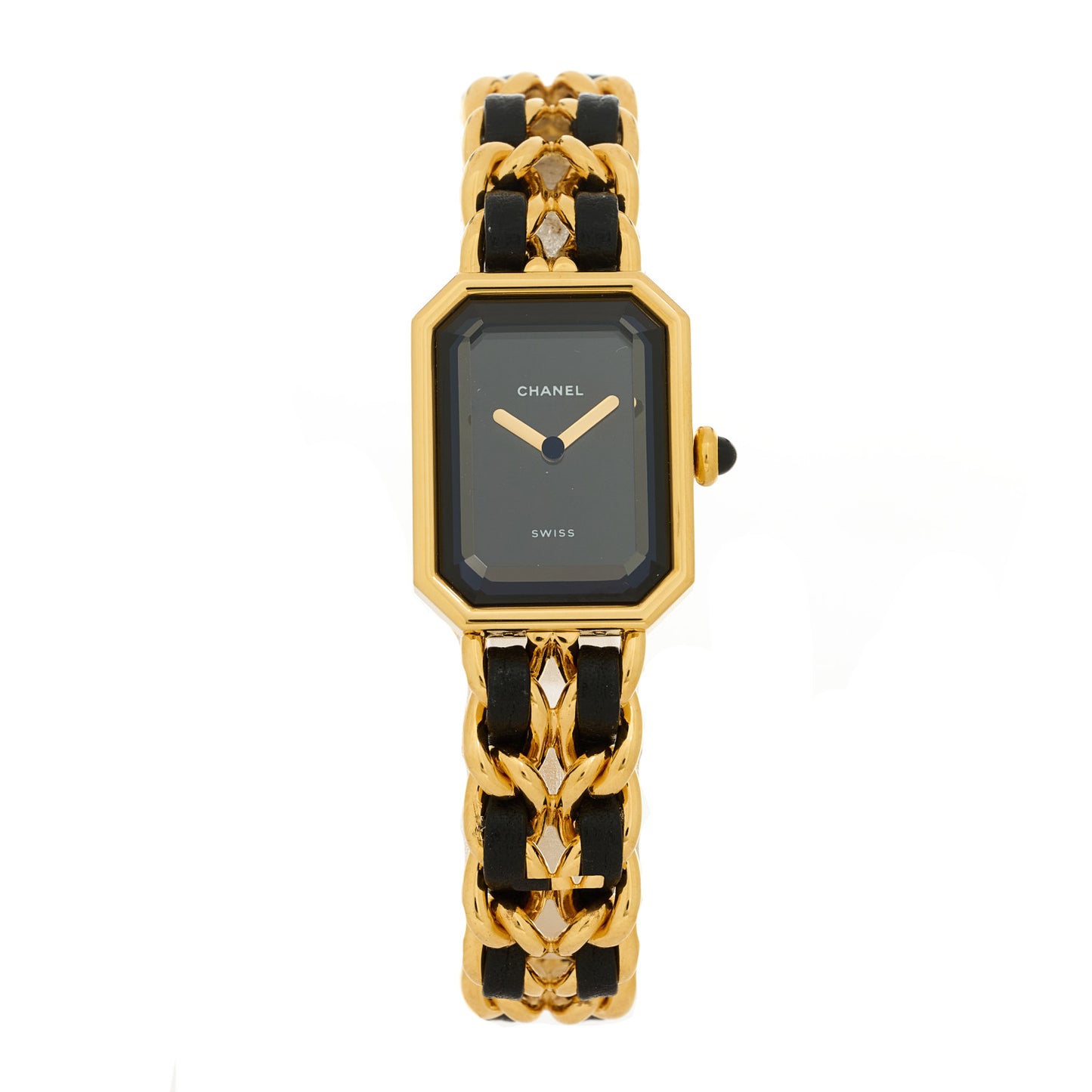 Stainless Steel Lambskin 20mm Chain Premiere Quartz Watch Gold L