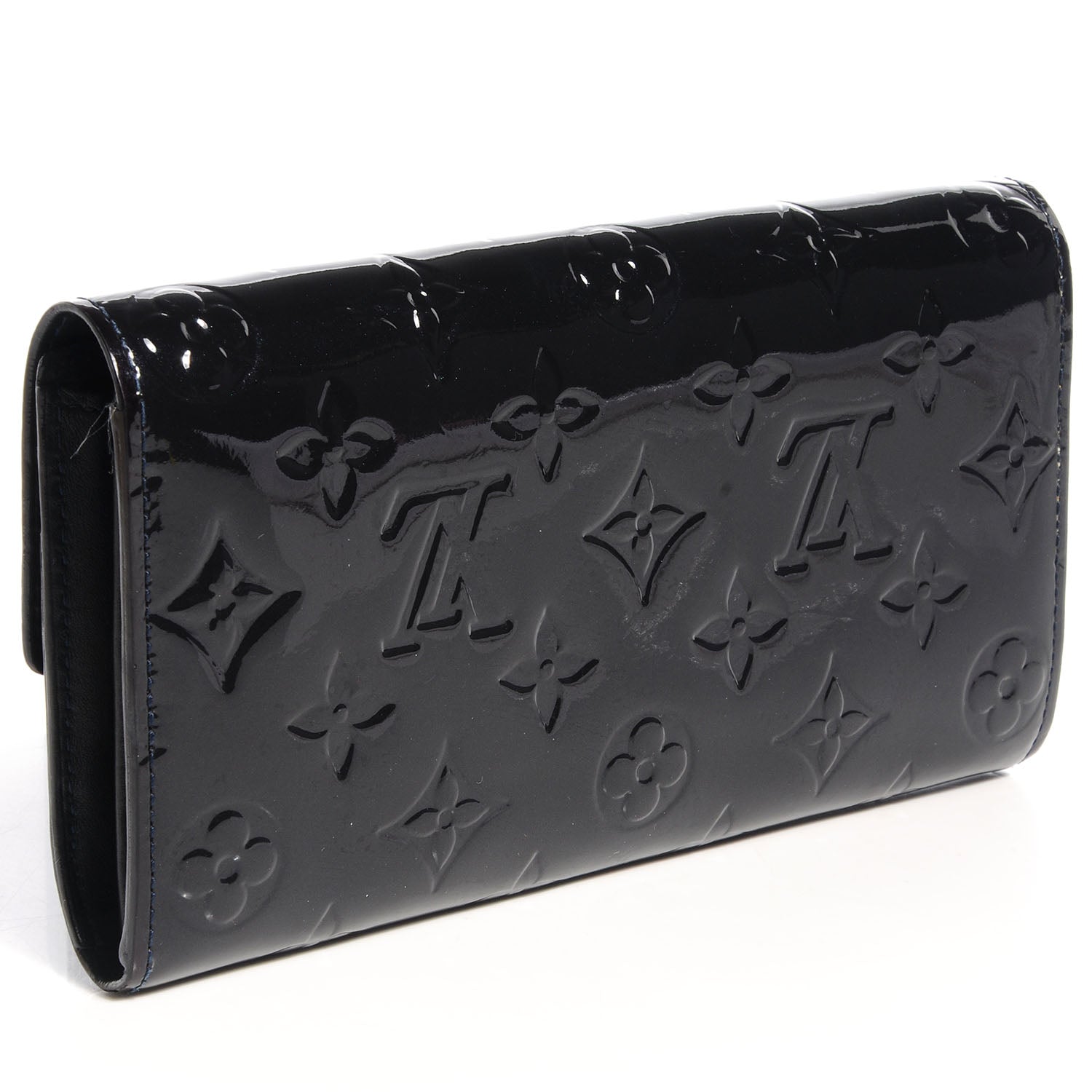 Louis Vuitton Vernis Sarah Wallet Blue Infini 3 of 8